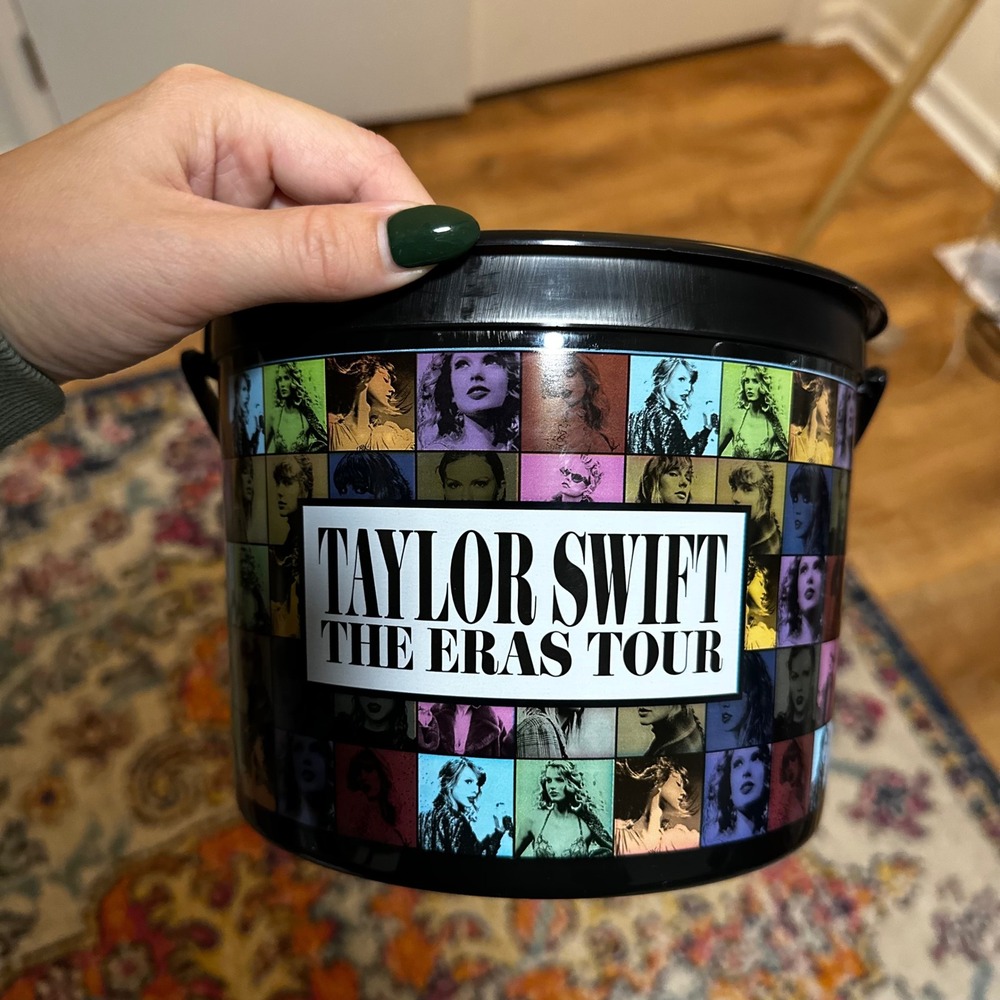 Taylor Swift x The Eras Tour Movie Theater Black Collectible Popcorn Bucket